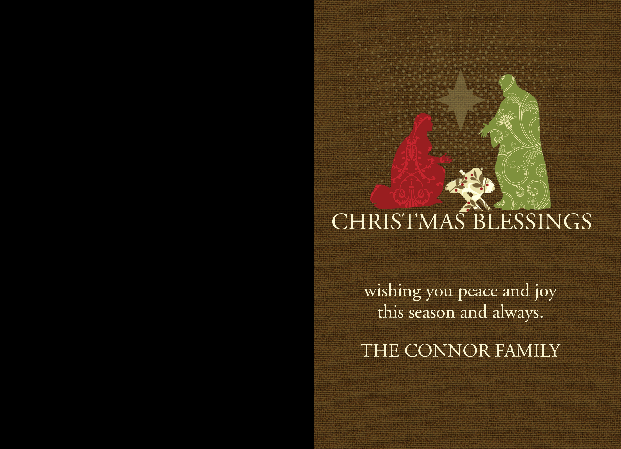 Christmas Blessing Greeting Cards