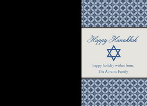 Star of David Happy Hanukkah Cards