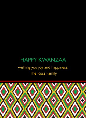 Personalized Happy Kwanzaa Cards