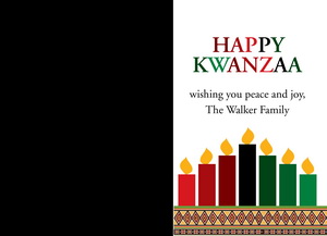 Kwanzaa Candles Greeting Cards