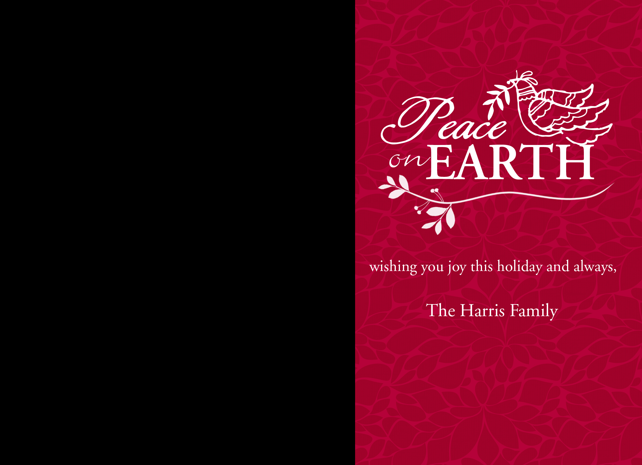 Peace on Earth greeting cards with envelopes