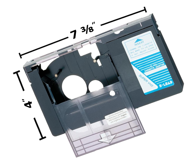 VHS-C Adapter Specs