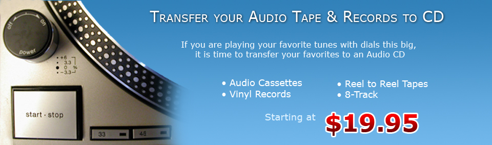 Transfer your audio tape andrecords to CDs
