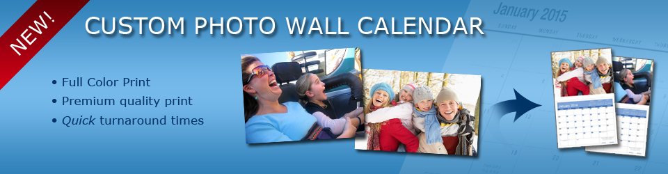 Custom photo wall calendar